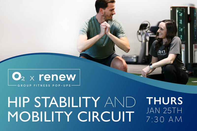 O2 x Renew: Hip Stability + Mobility Circuit